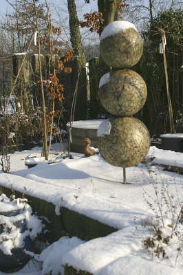 Kugelbrunnen bei Schnee